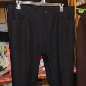 GORGEOUS MENS WRANGLER DEEP BLACK SUIT JEANS ONLY-POLYESTER/COTTON-LIKE NEW-40